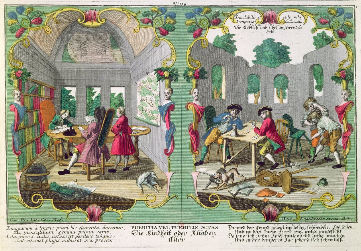 Bons et Mauvais enfants, début du XVIIIe siècle - Martin Engelbrecht
