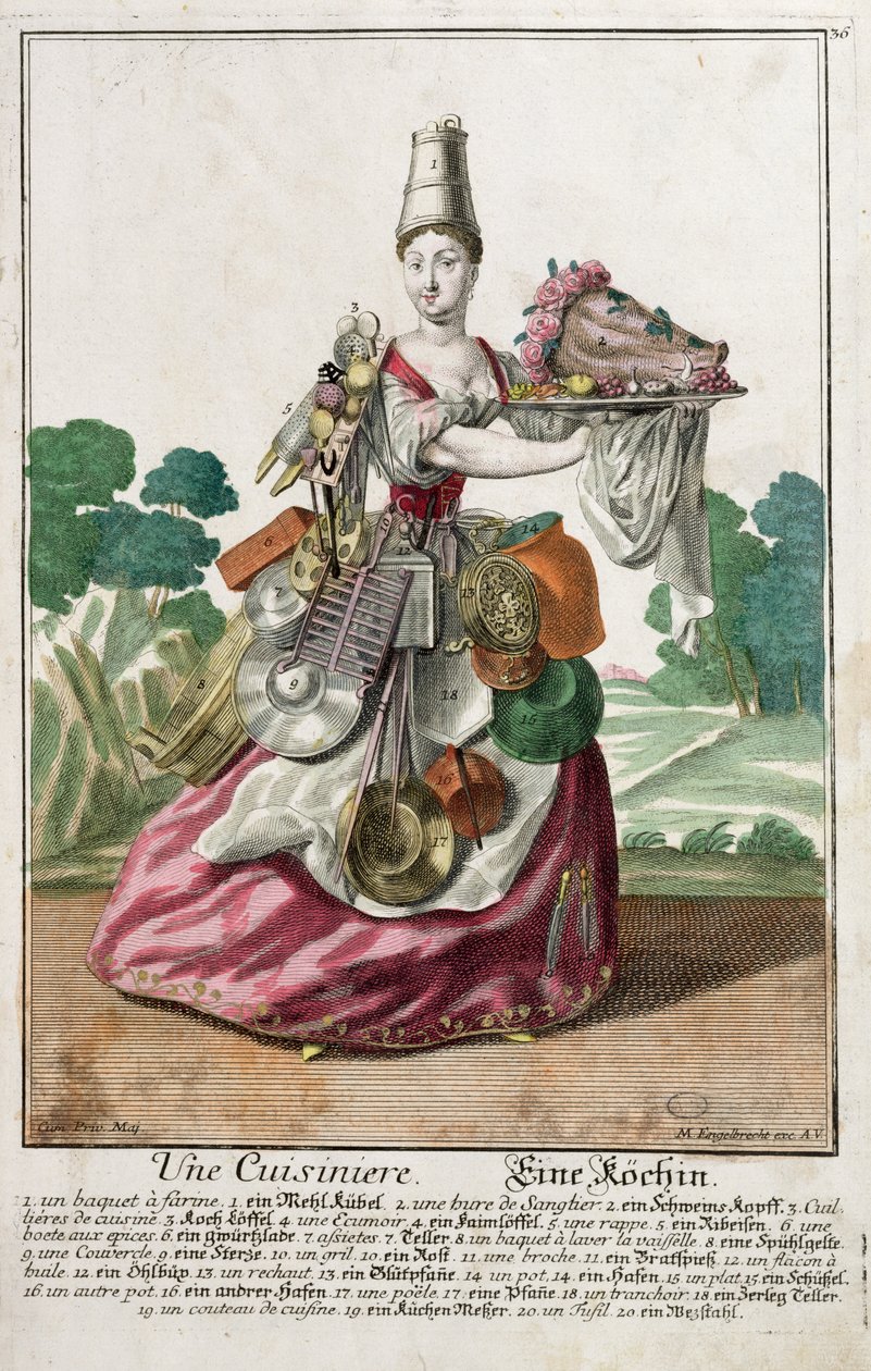 Le Cuisinier, vers 1735 - Martin Engelbrecht
