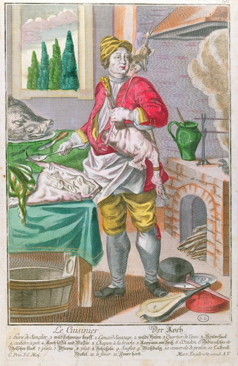 Le Cuisinier, c.1735 - Martin Engelbrecht