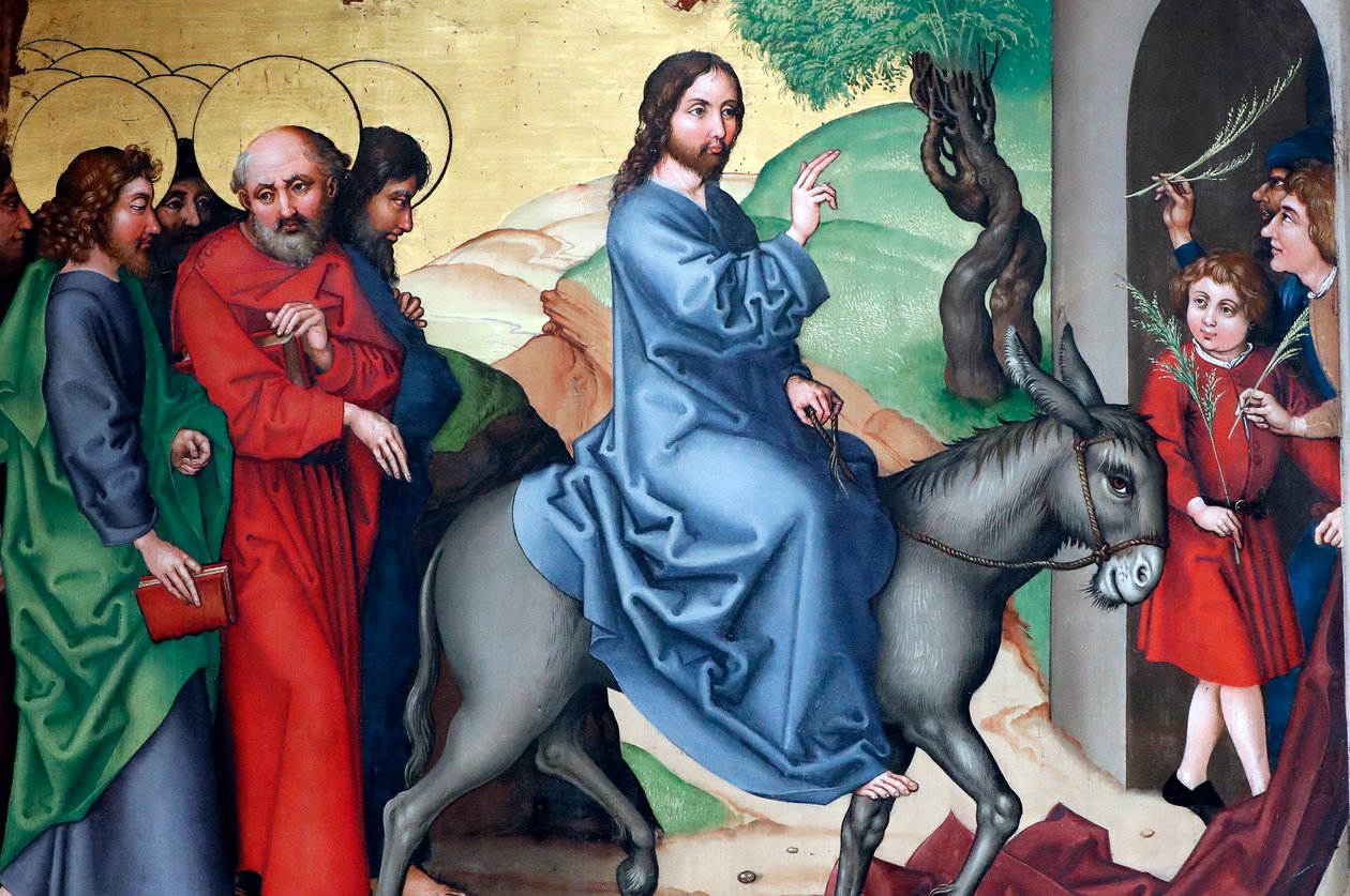 Entrée du Christ à Jérusalem, dimanche des Rameaux - Martin Schongauer