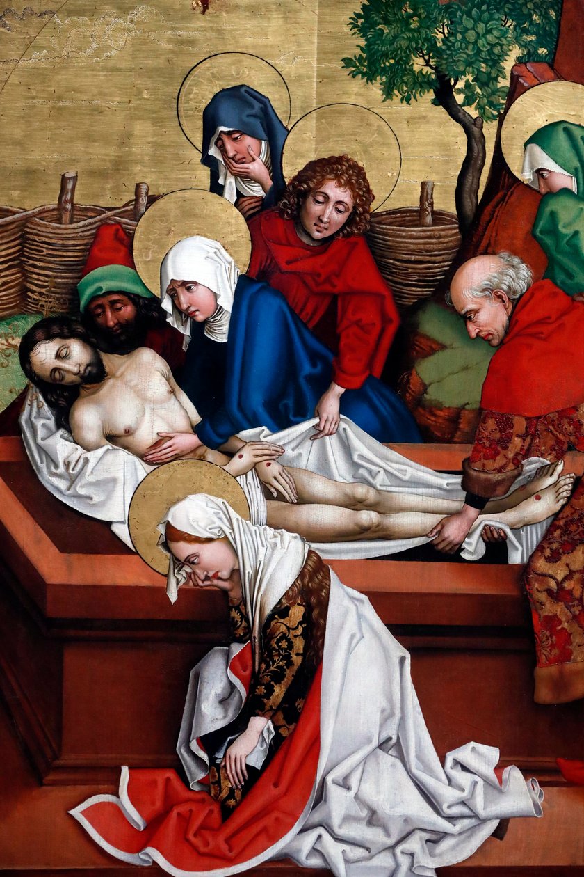 Jésus est placé dans le tombeau - Martin Schongauer