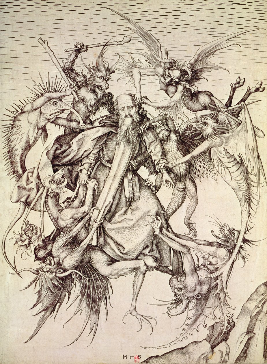 La Tentation de Saint Antoine - Martin Schongauer