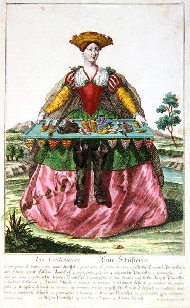 Un cordonnier, vers 1735 - Martin Engelbrecht