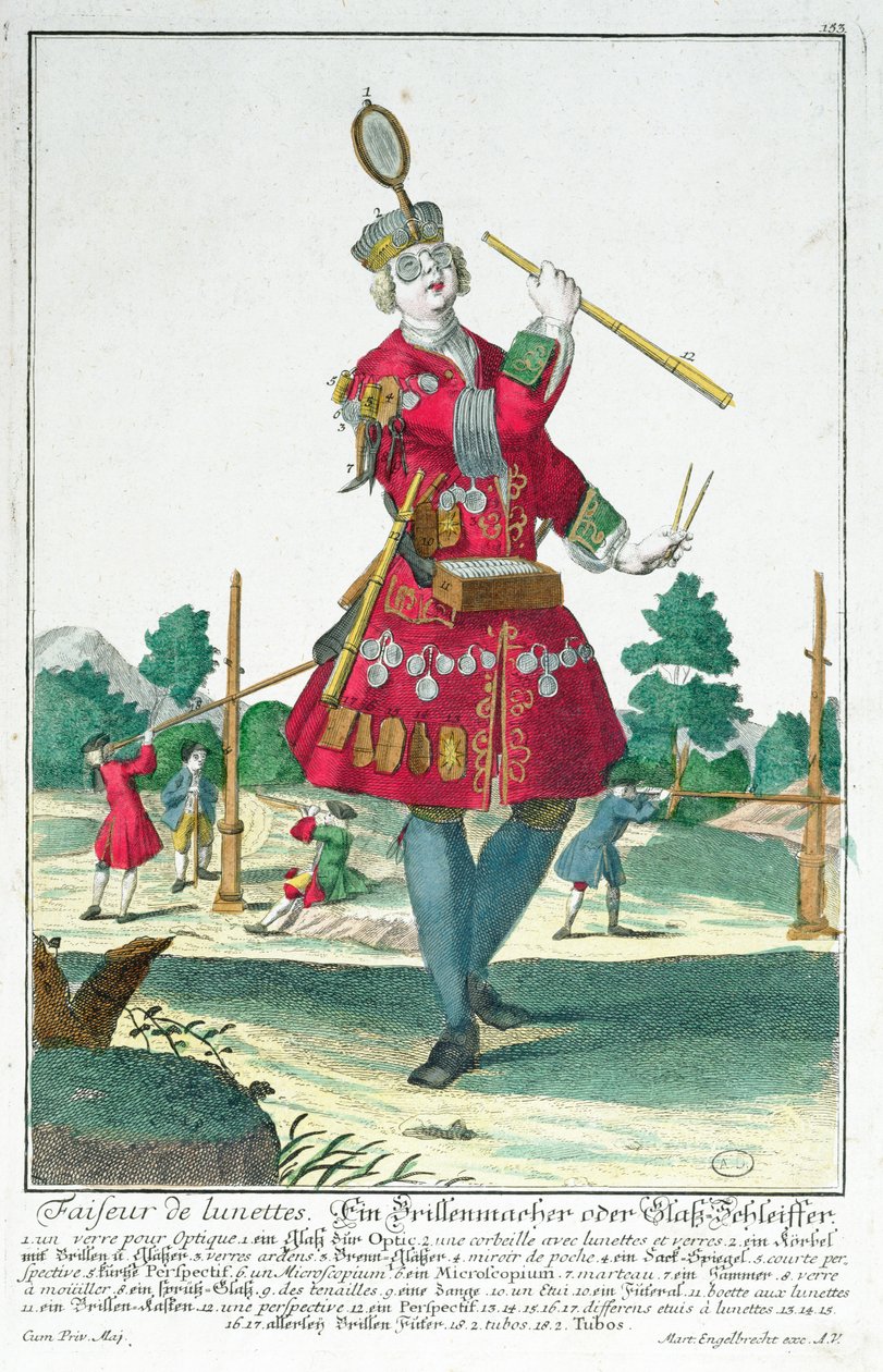 Le fabricant de lunettes, Augsbourg 1735 - Martin Engelbrecht