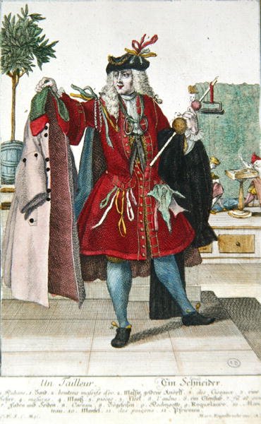 Le tailleur, c.1735 - Martin Engelbrecht