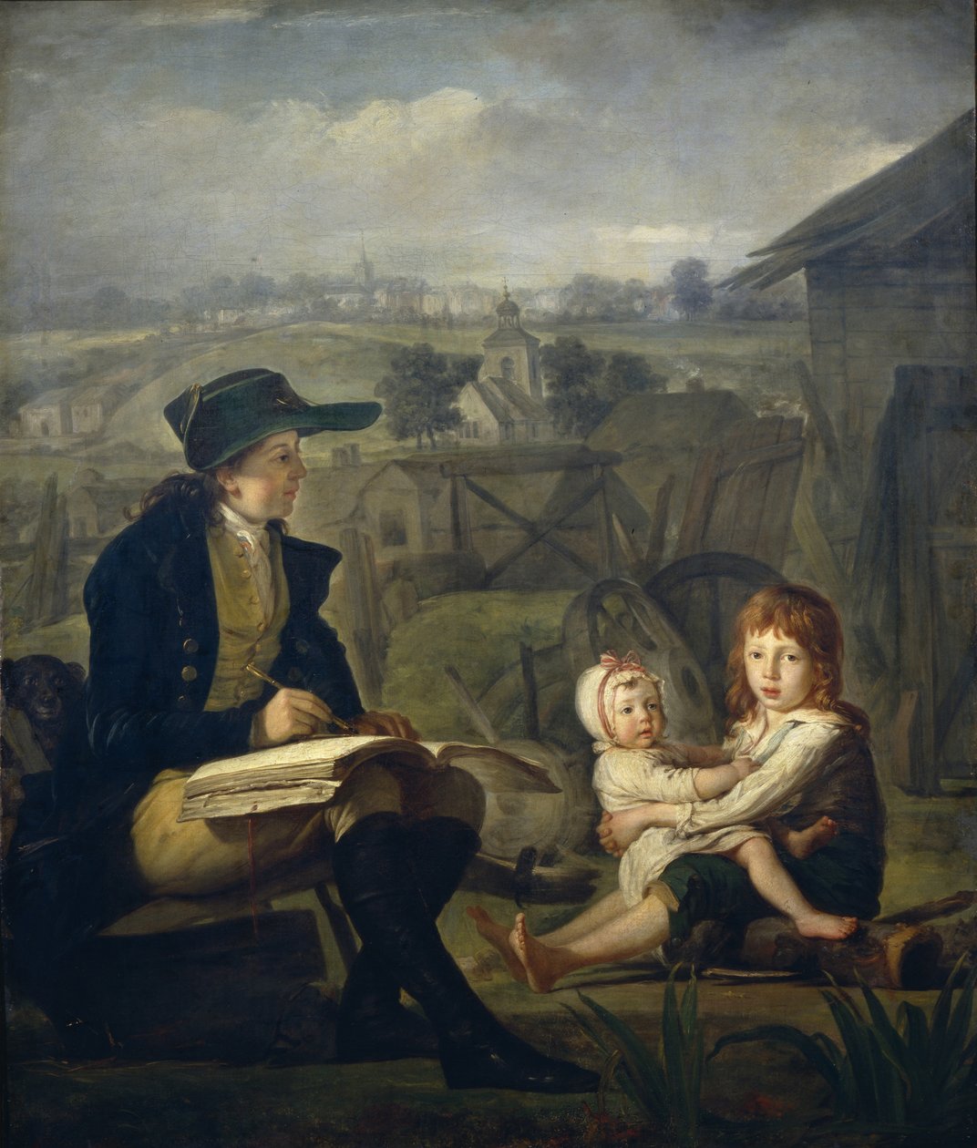Werther dessinant des enfants, 1796 - Martin Ferdinand Quadal