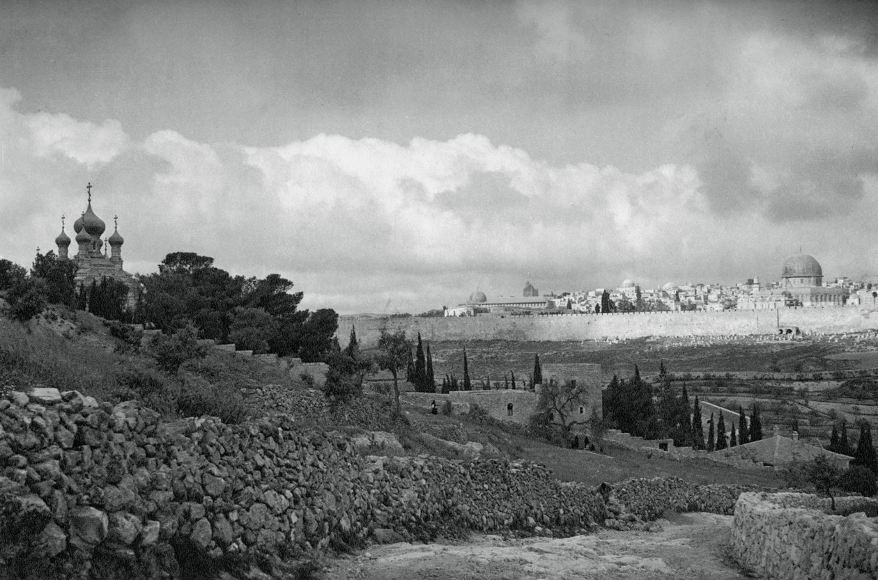 Jérusalem et le jardin de Gethsémani, 1937 - Martin Hurlimann