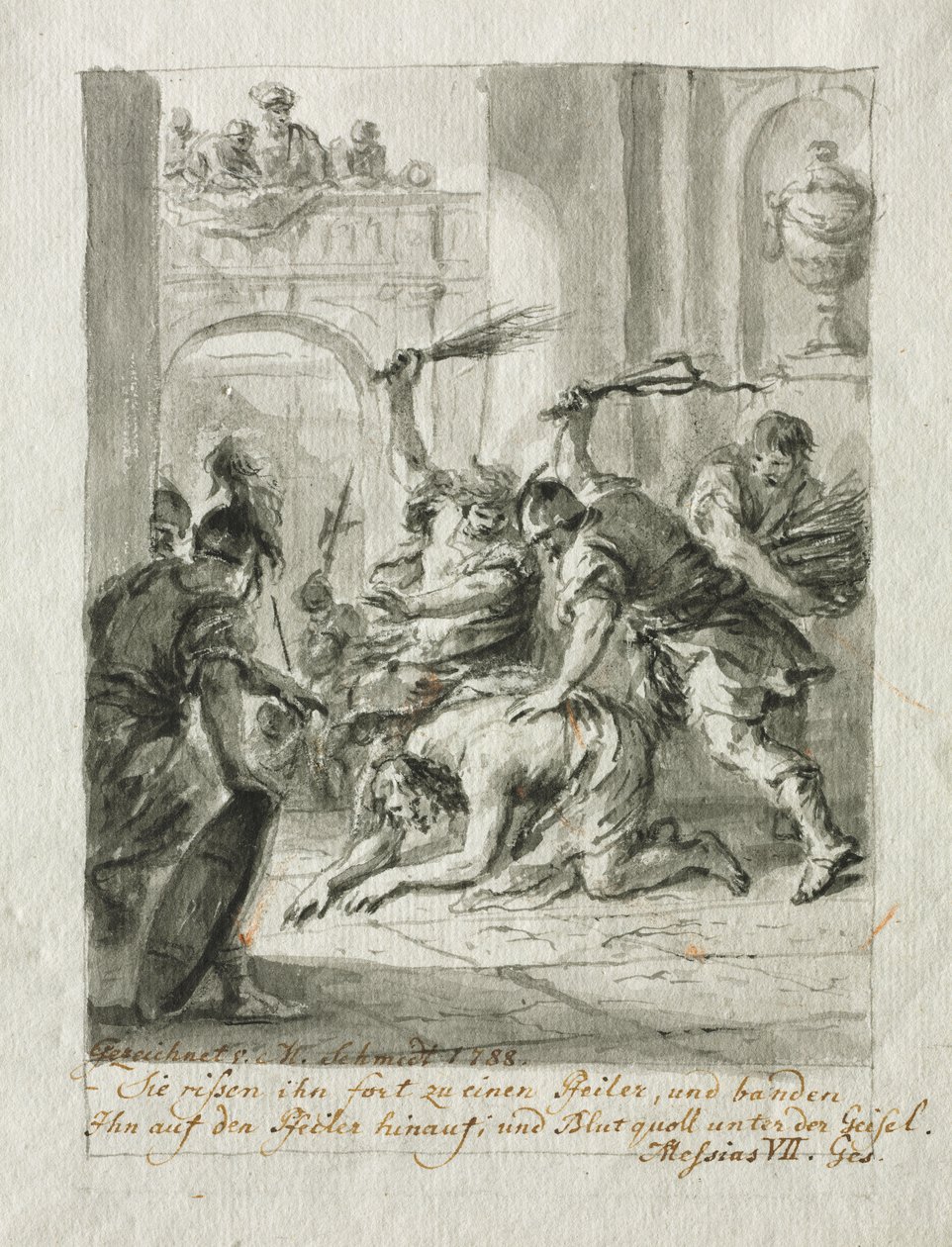 La Flagellation - Martin Johann Schmidt