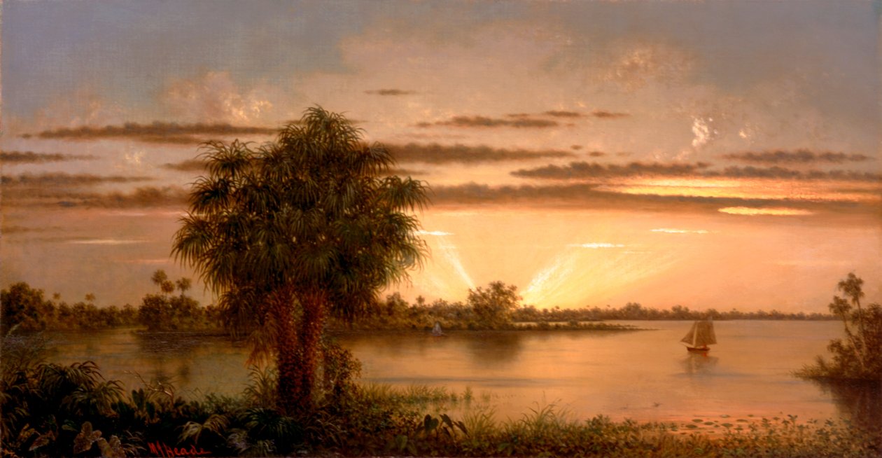 Lever de soleil en Floride - Martin Johnson Heade