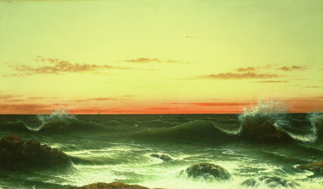 Paysage marin : Coucher de soleil, 1861 - Martin Johnson Heade