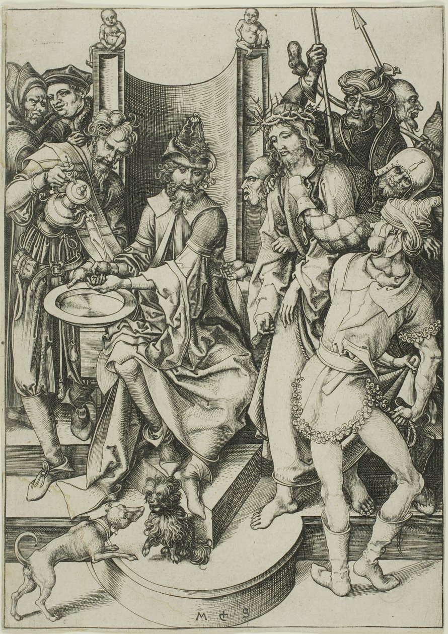 Christ devant Pilate, de La Passion - Martin Schongauer