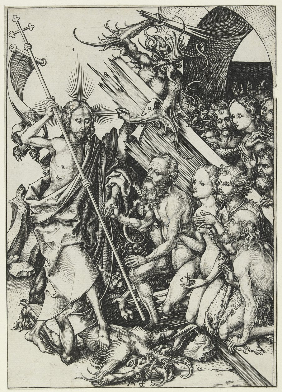 Le Christ aux limbes - Martin Schongauer