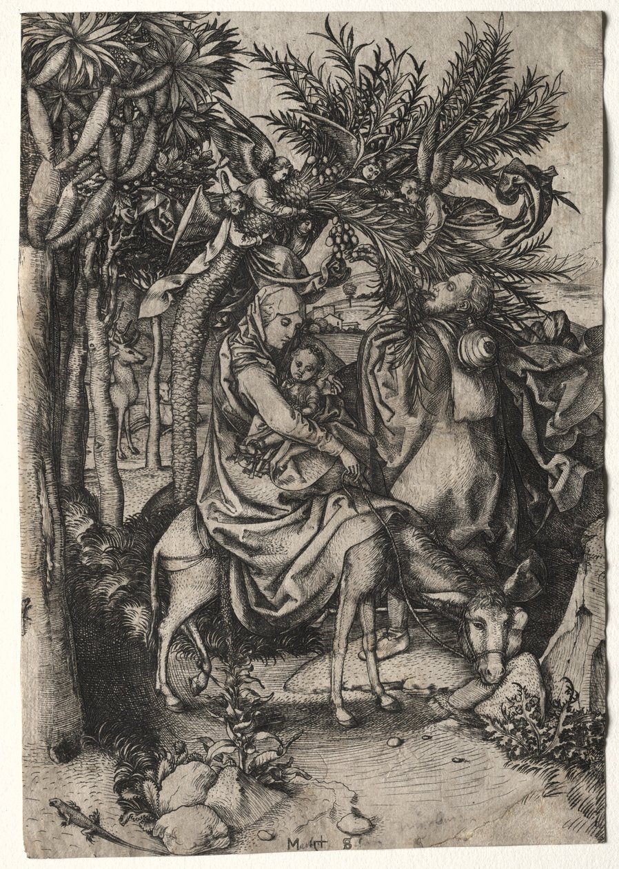 Fuite en Égypte - Martin Schongauer