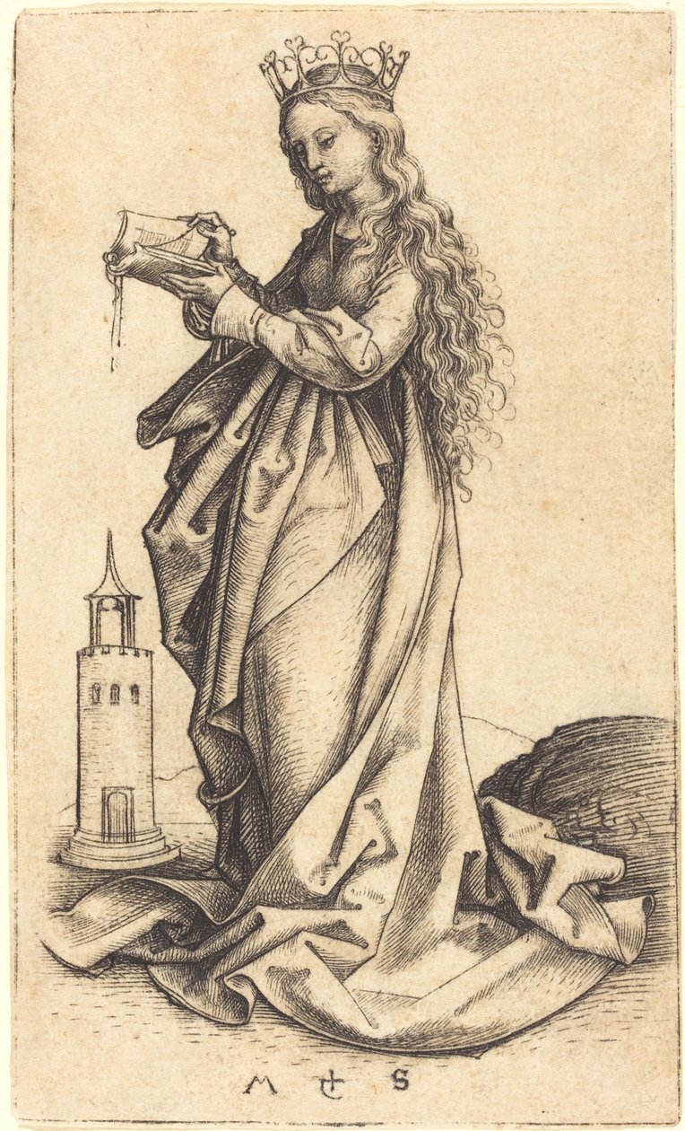 Sainte Barbe - Martin Schongauer