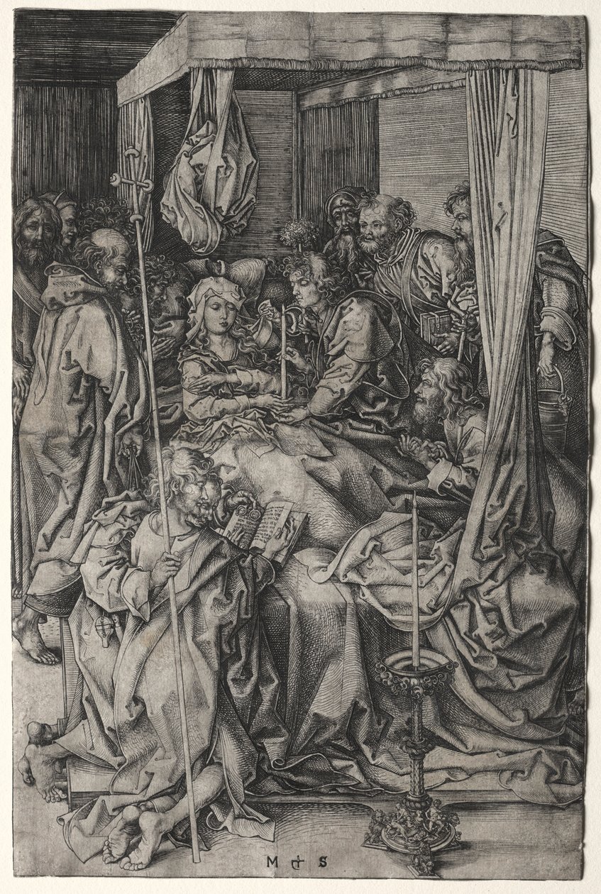 La mort de la Vierge - Martin Schongauer