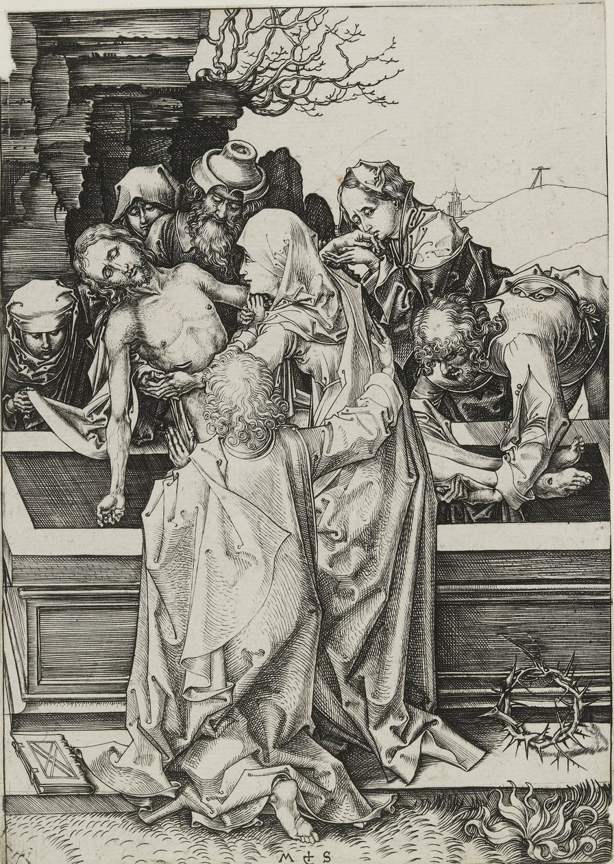 La Mise au tombeau, fin 15ème siècle - Martin Schongauer