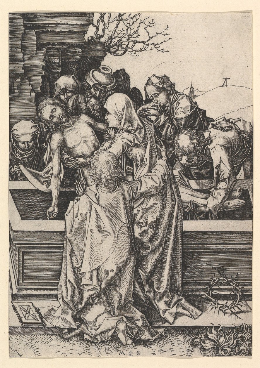 La mise au tombeau du Christ, vers 1435-1491 - Martin Schongauer