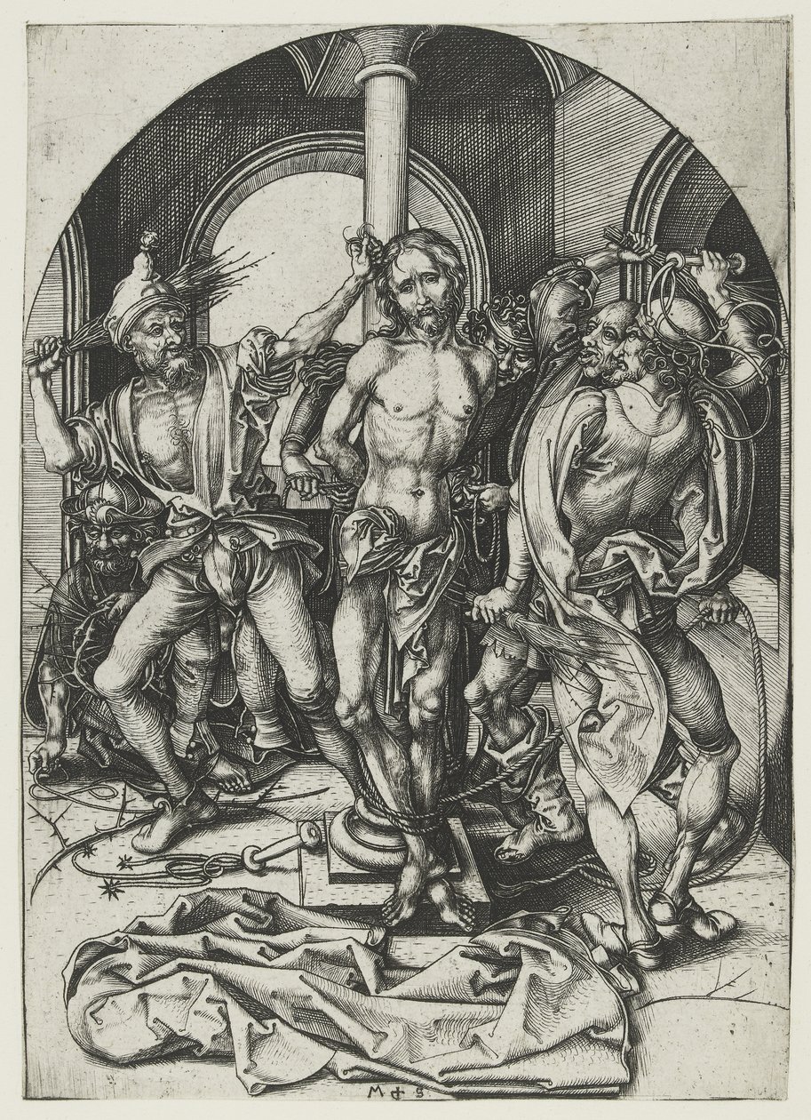 La Flagellation - Martin Schongauer