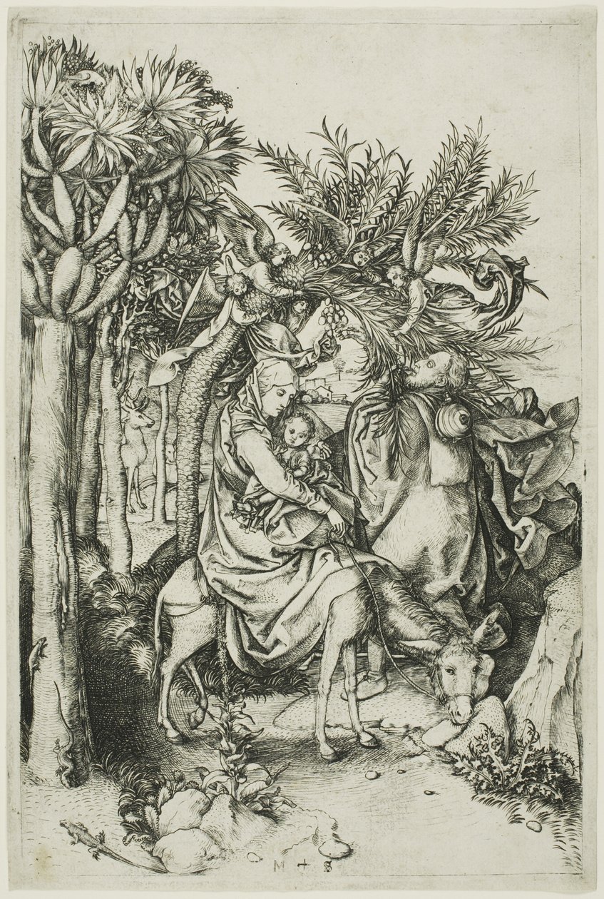La Fuite en Égypte - Martin Schongauer