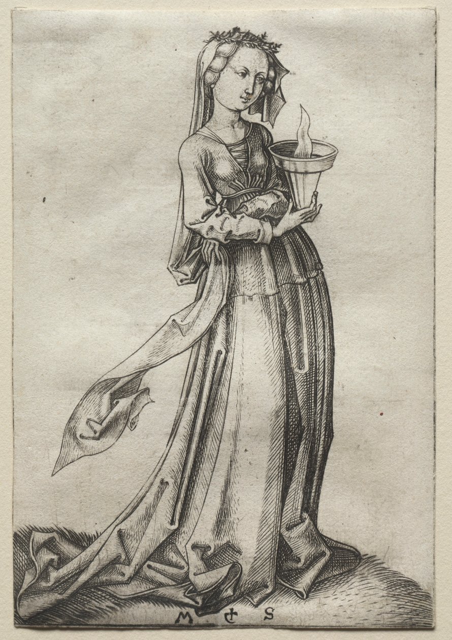 La quatrième vierge sage - Martin Schongauer