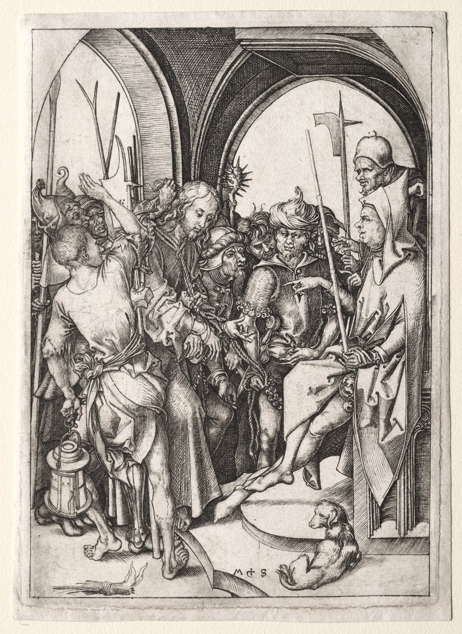 La Passion : Christ devant Anne - Martin Schongauer