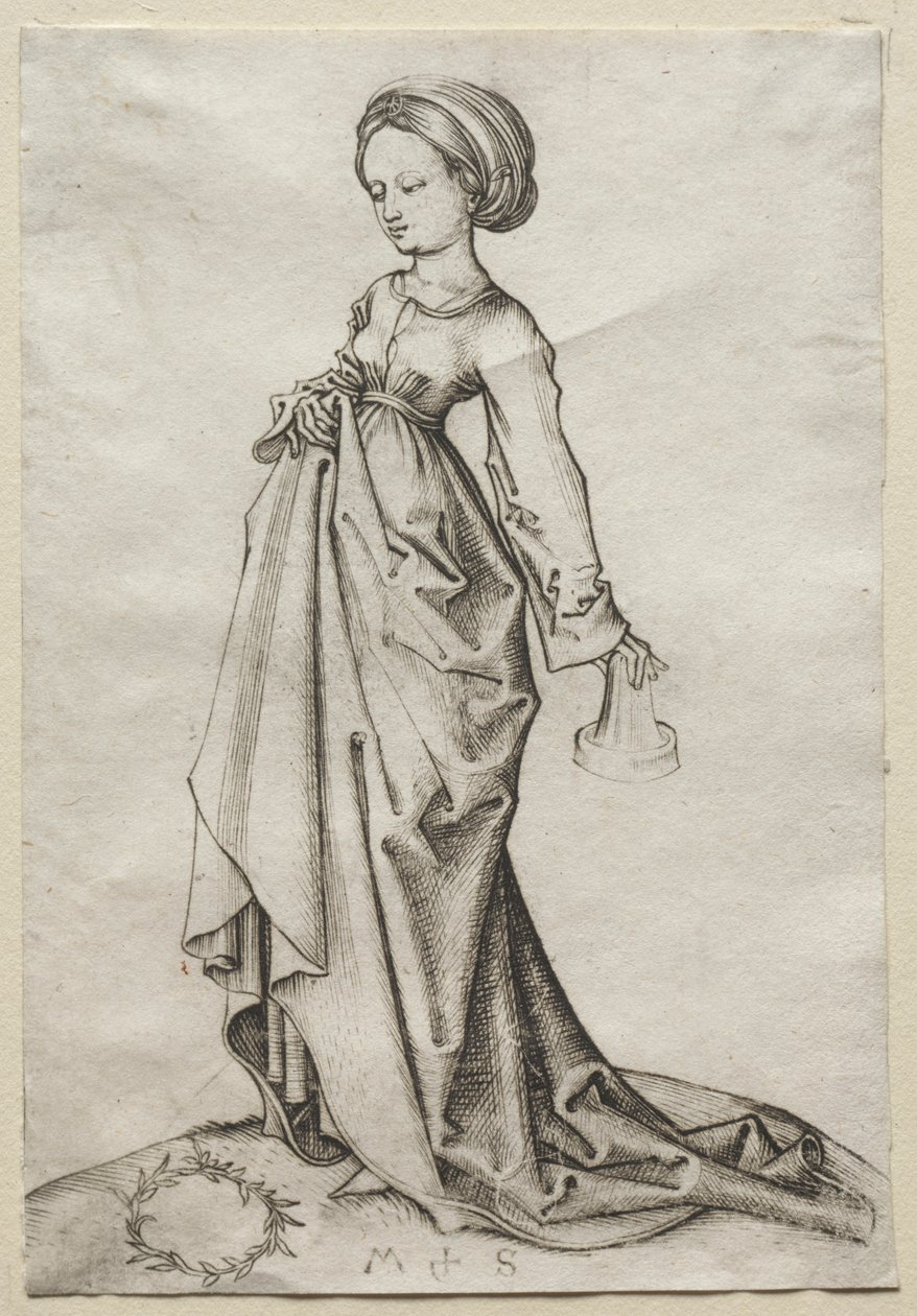 La deuxième des vierges folles - Martin Schongauer