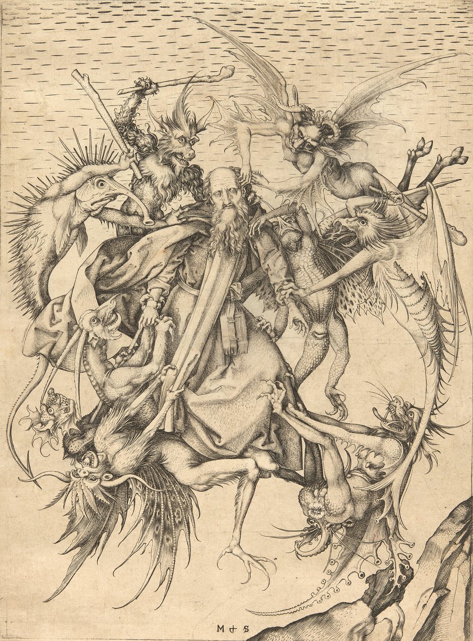 La Tentation de Saint Antoine - Martin Schongauer