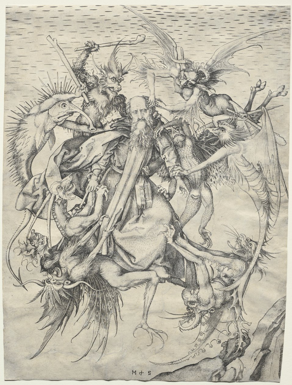 La Tentation de Saint Antoine - Martin Schongauer