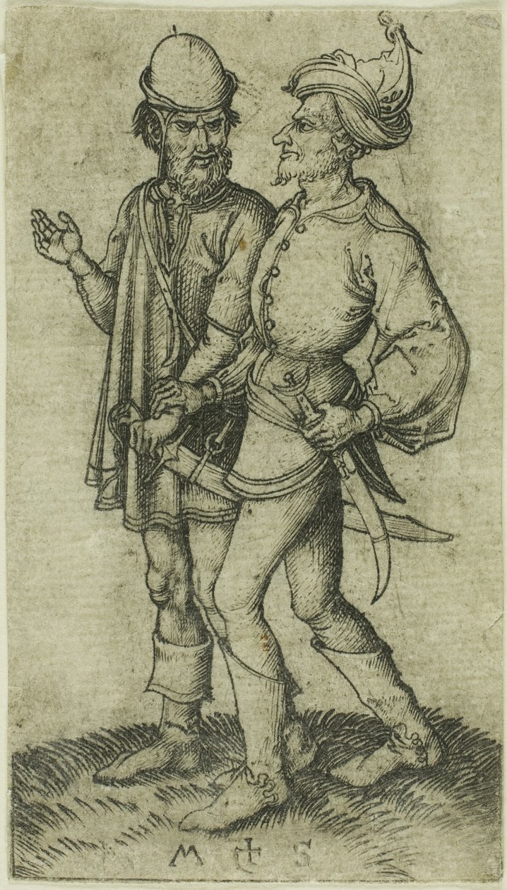 Deux Maures en conversation - Martin Schongauer