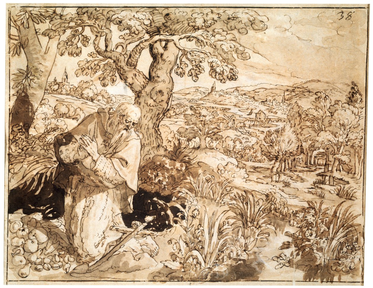 Un ermite, 1585-1586 - Maarten de Vos