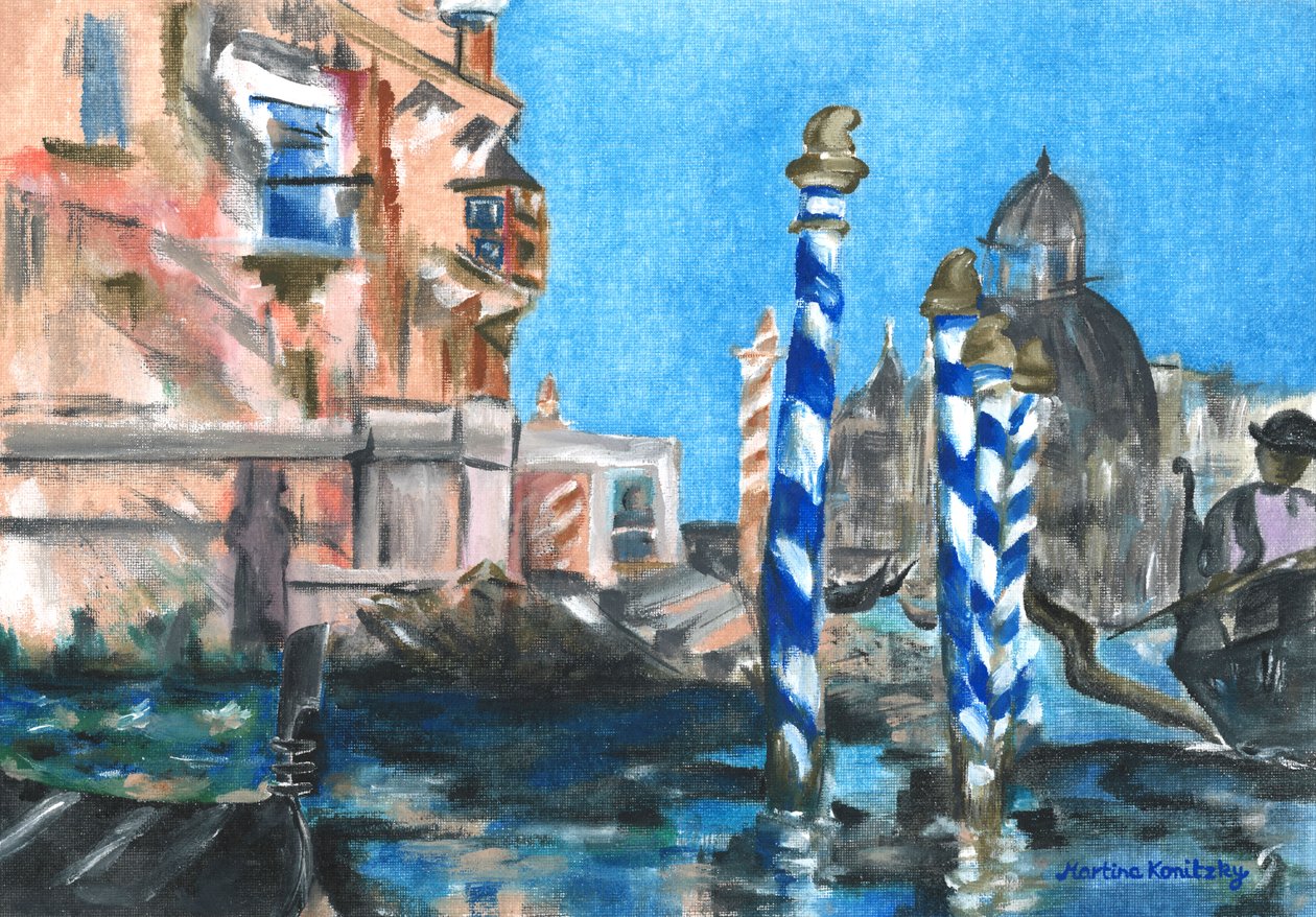 Canal Grande (Hommage à Édouard Manet) - Martina Konitzky