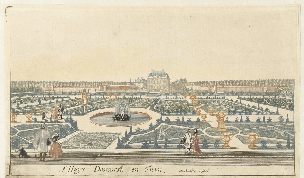 Vue de la maison De Voorst - Martinus Berkenboom