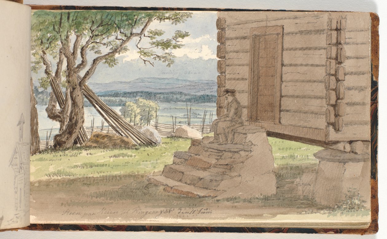 Paysage avec chalet de montagne - Martinus Rørbye