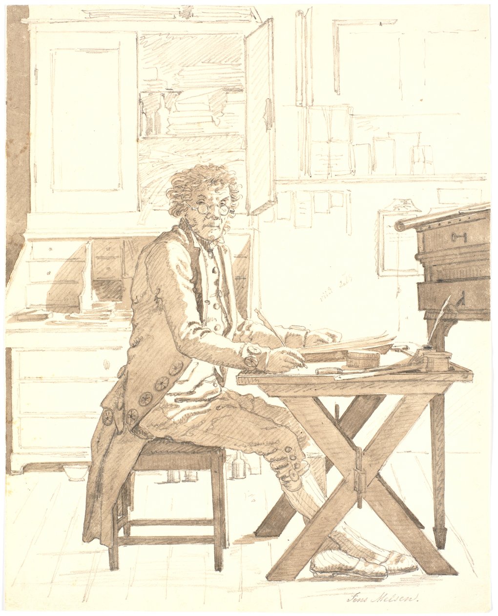 Le scribe Jens Melsen - Martinus Rørbye