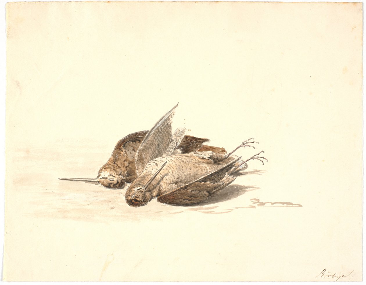 Deux bécassines mortes - Martinus Rørbye