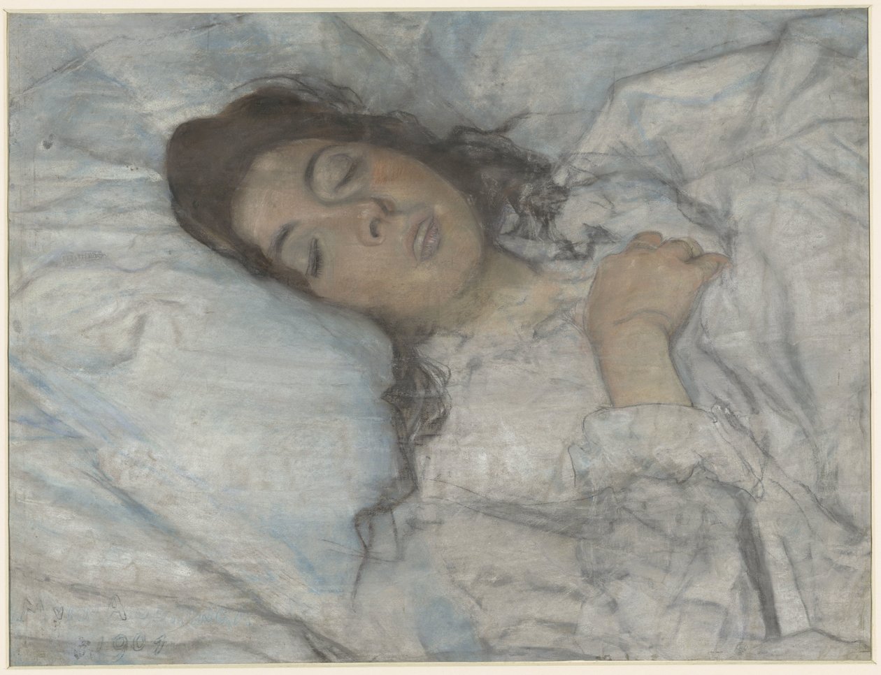 Femme endormie - Martinus van Andringa (signed by artist)