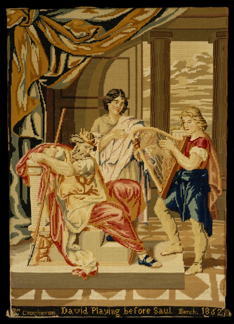 David jouant devant Saül - Mary Ann 1812 1888 Crocheron