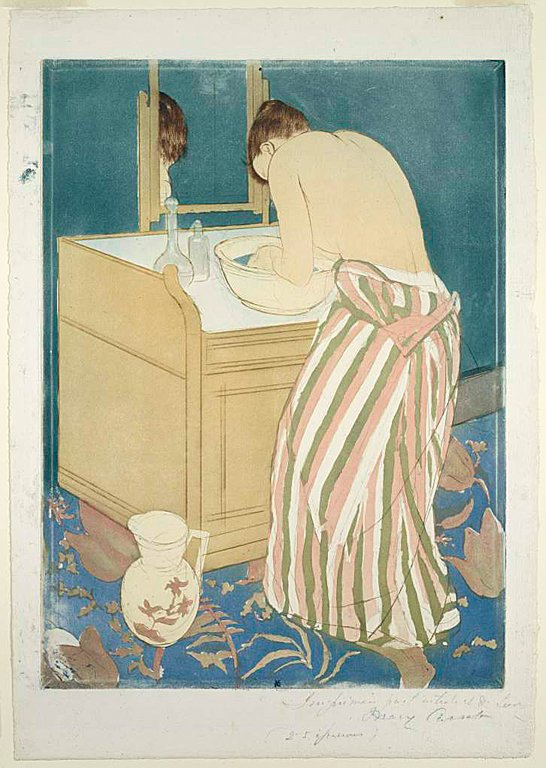 Le Bain (Femme à sa toilette) - Mary Cassatt