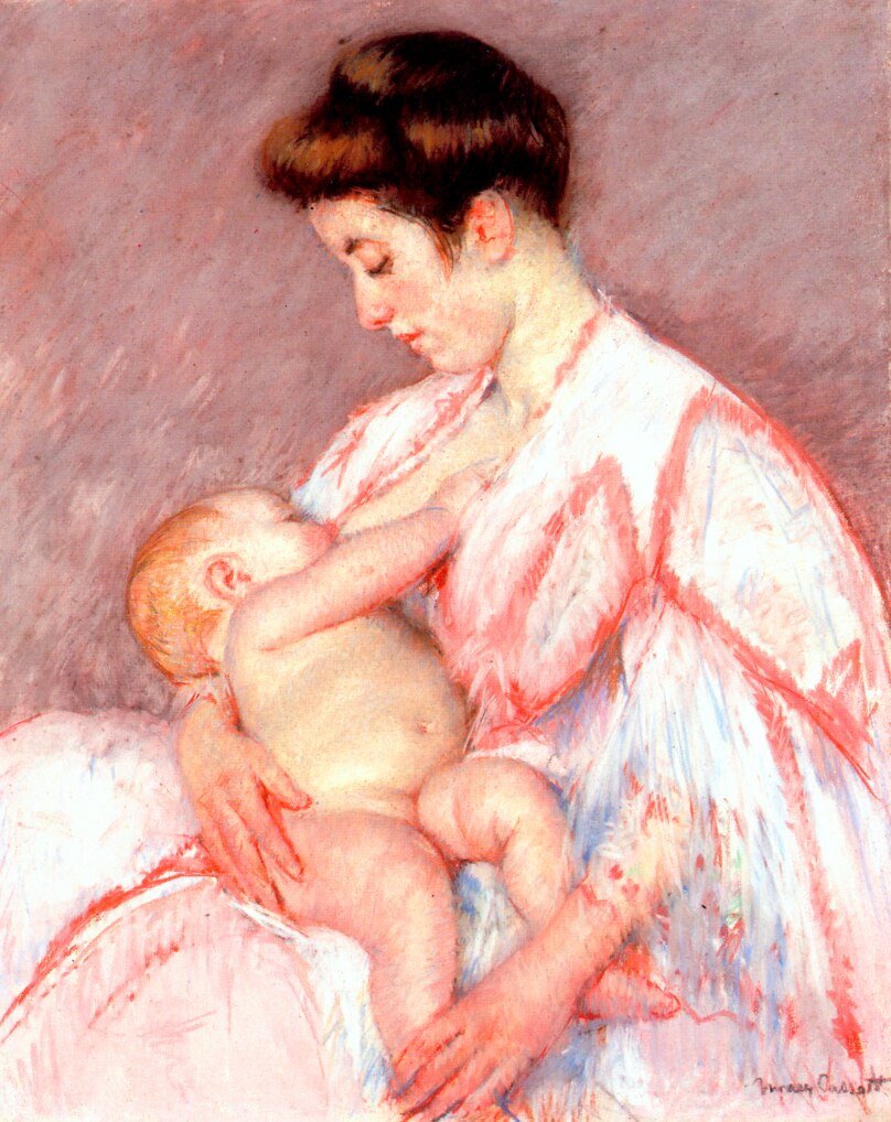 Bébé John allaité - Mary Cassatt