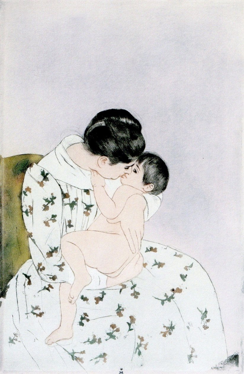 Le baiser de la mère - Mary Cassatt