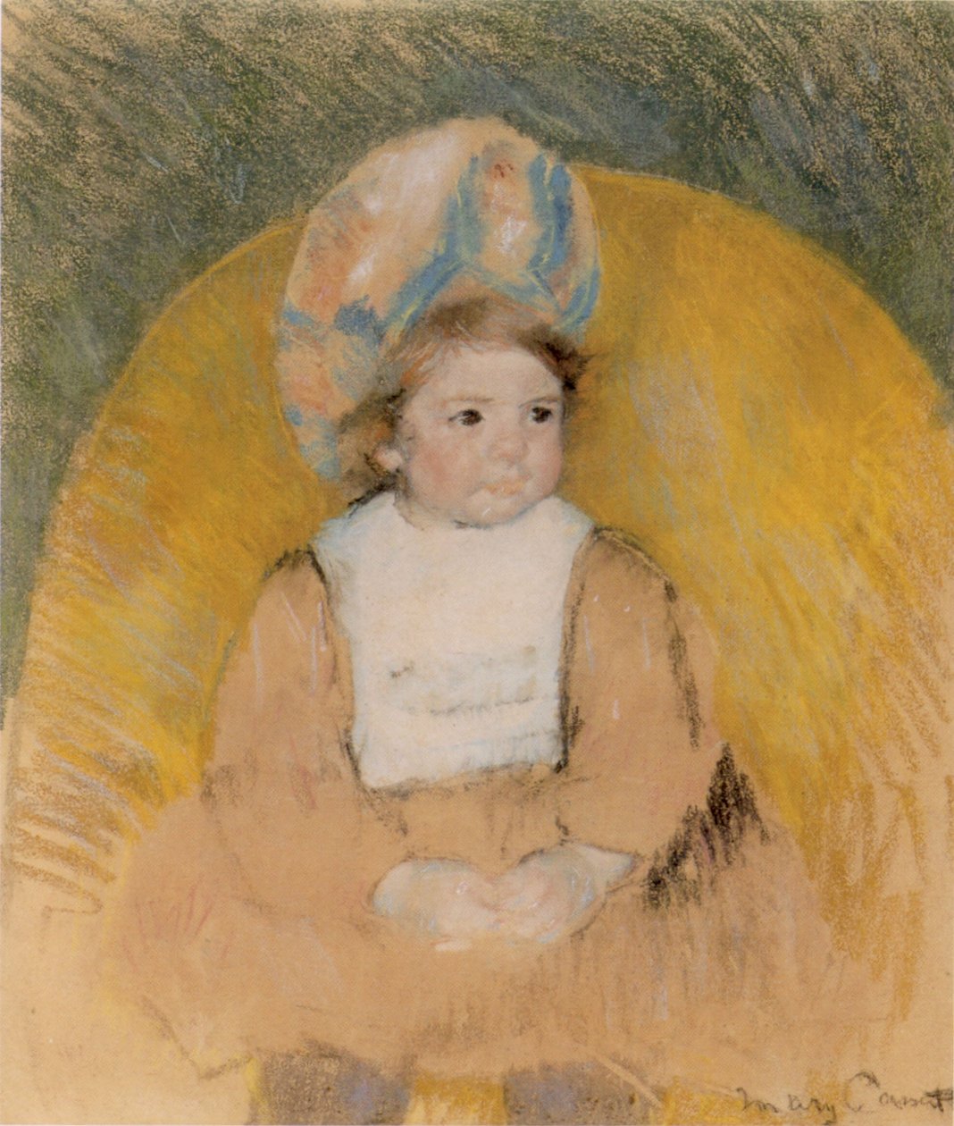 Jeune fille assise dans un fauteuil jaune - Mary Cassatt