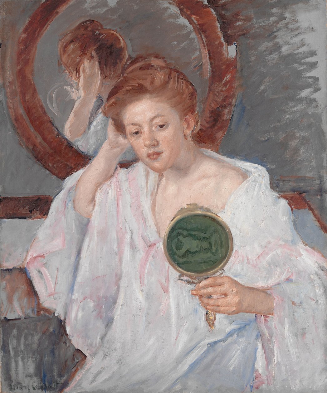 Denise à sa coiffeuse, c.1908-9 - Mary Cassatt