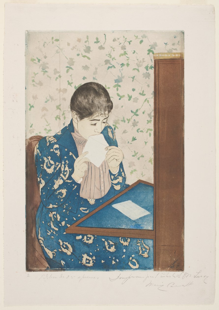 La Lettre, 1890-91 - Mary Cassatt