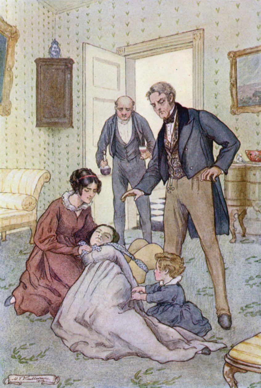 Illustration pour Wives and Daughters de Mrs Gaskell - Mary V. Wheelhouse