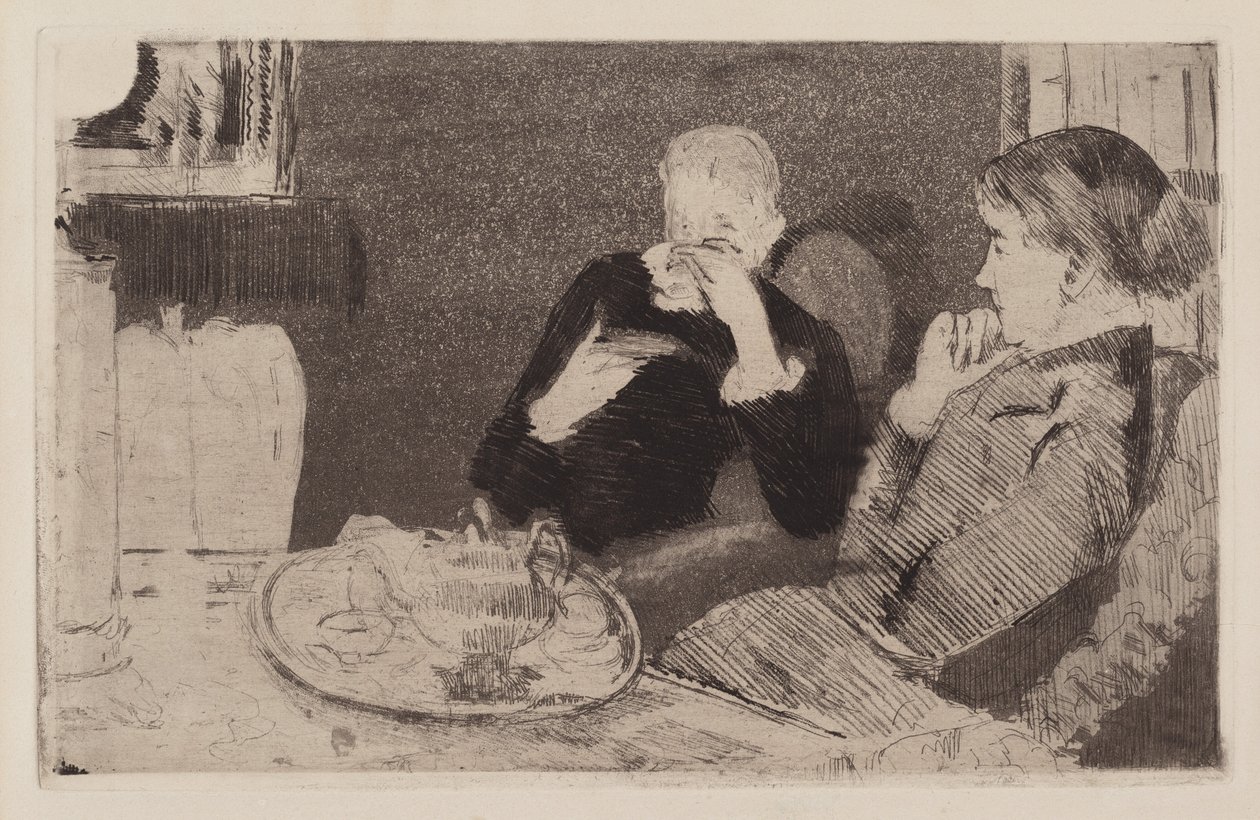 Lydia et sa mère prenant le thé, 1882 - Mary Cassatt