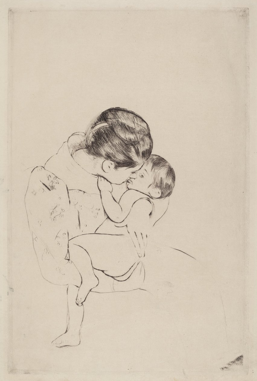 Le baiser de la mère - Mary Cassatt