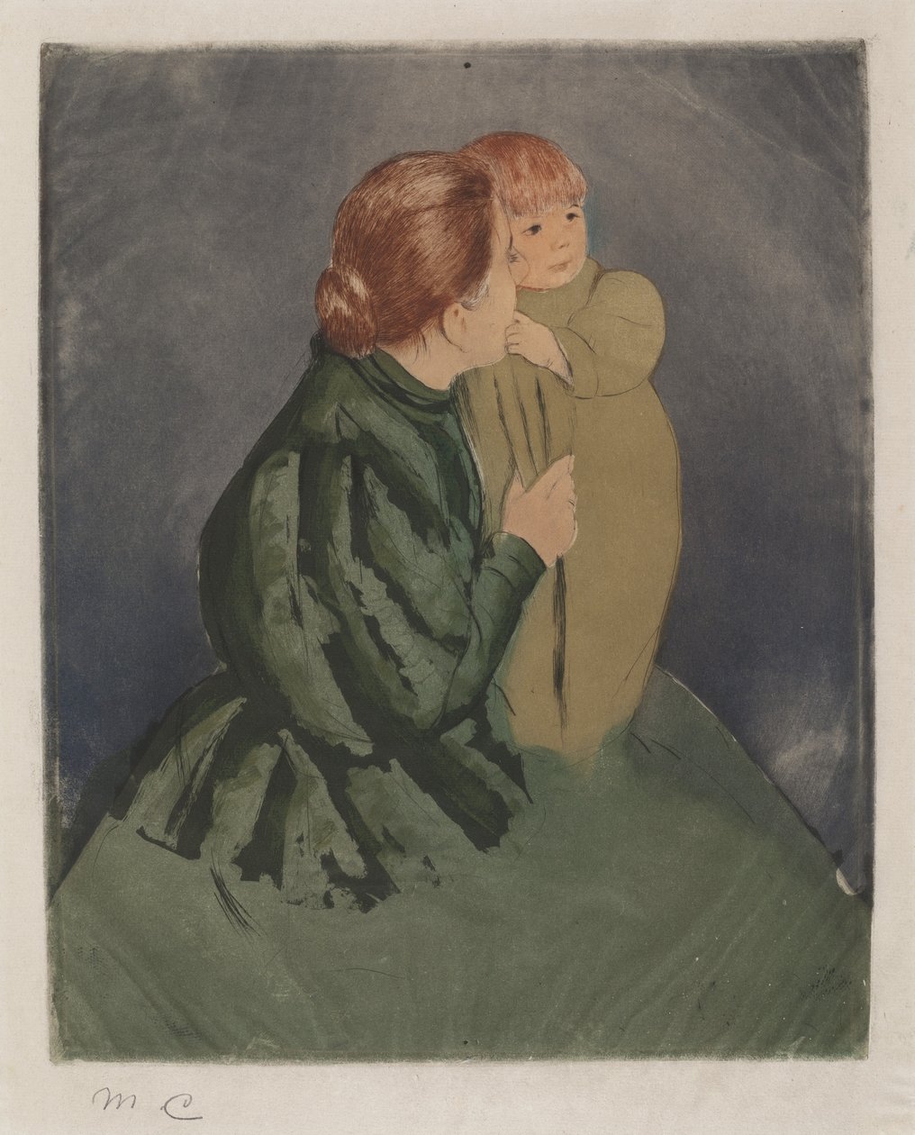 Paysanne mère et enfant - Mary Cassatt