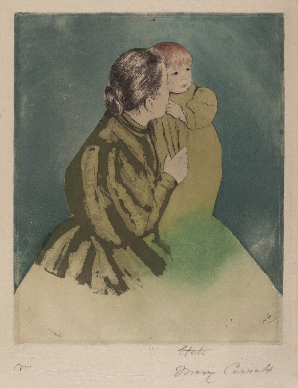 Mère paysanne et enfant, vers 1894 - Mary Cassatt