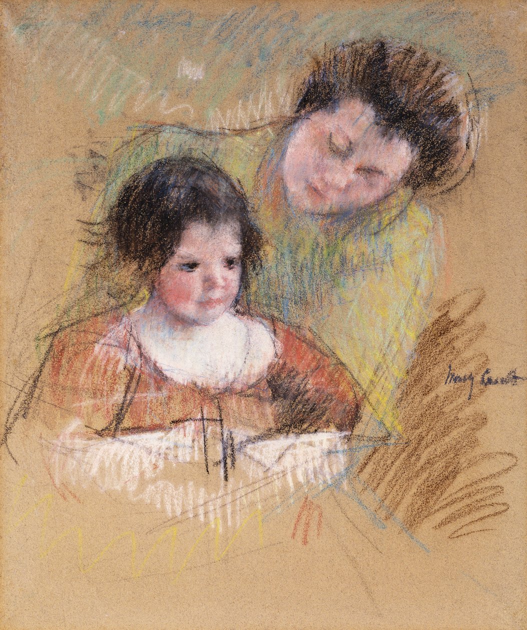 Reine penchée sur l