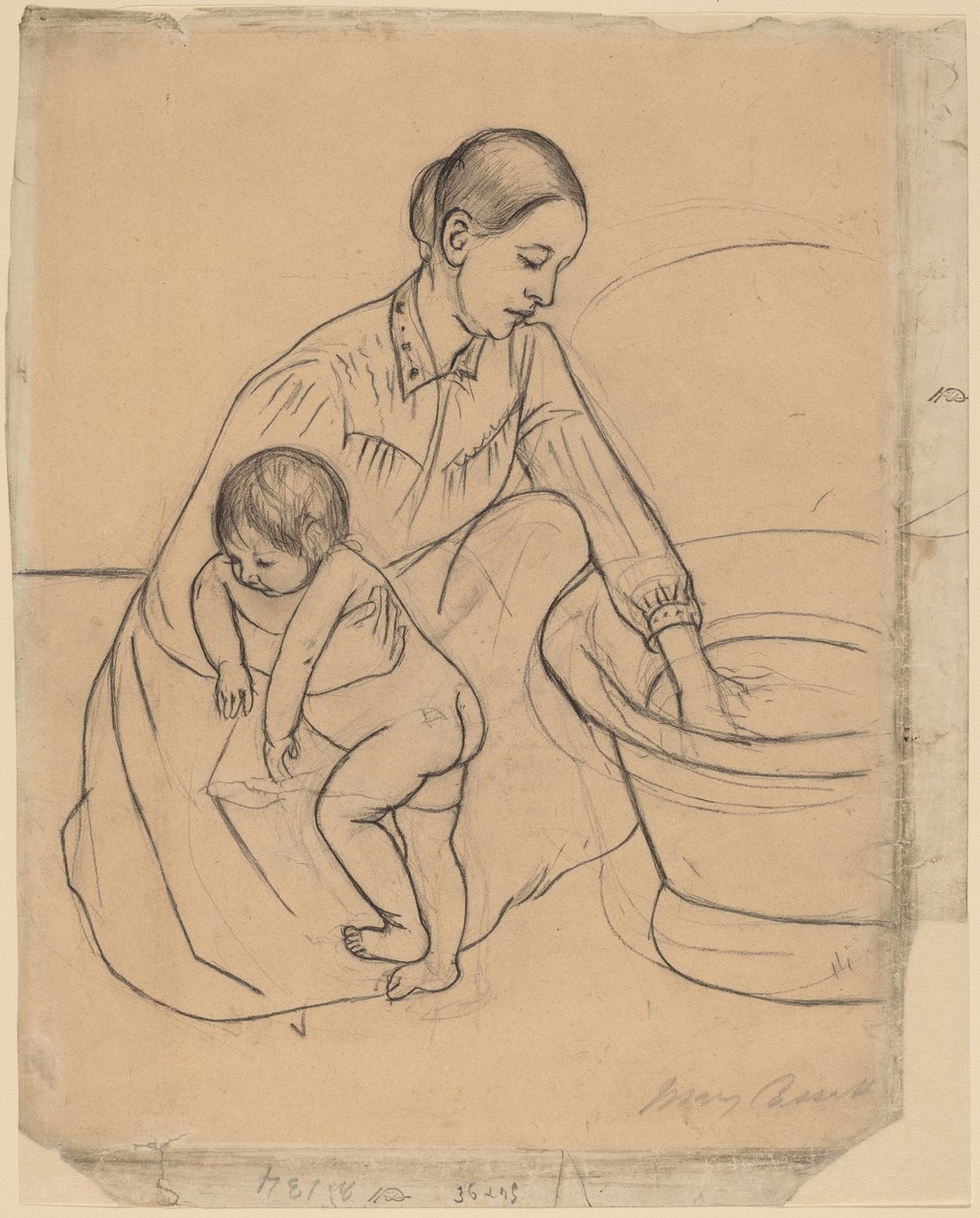 Le Bain [recto] - Mary Cassatt